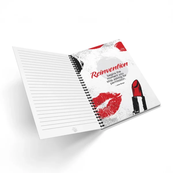 Red Lipstick ON! Empowerment Journal for Women