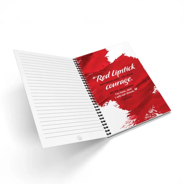 Red Lipstick ON! Empowerment Journal for Women